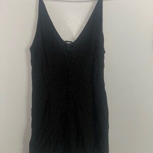 American Eagle Outfitters Black and White Polka Dot Camisole